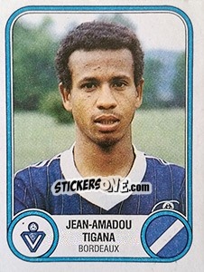 Sticker Jean-Amadou Tigana - Football France 1982-1983 - Panini