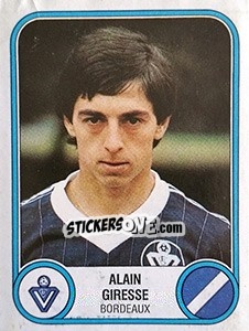 Sticker Alain Giresse - Football France 1982-1983 - Panini