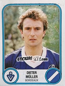 Sticker Dieter Muller - Football France 1982-1983 n. 49 - Panini