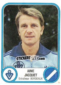 Figurina Aime Jacquet - Football France 1982-1983 - Panini