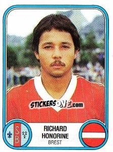 Sticker Richard Honorine - Football France 1982-1983 - Panini