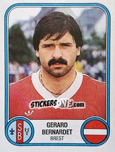 Sticker Gerard Bernardet - Football France 1982-1983 n. 63 - Panini