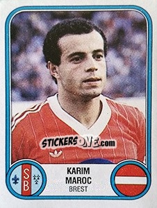 Sticker Karim Maroc - Football France 1982-1983 - Panini