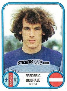 Figurina Frederic Dobraje - Football France 1982-1983 - Panini