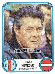 Figurina Dusan Nemkovic - Football France 1982-1983 - Panini