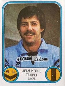 Sticker Jean-Pierre Tempet - Football France 1982-1983 - Panini