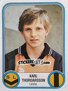 Figurina Karl Thordarsson - Football France 1982-1983 - Panini