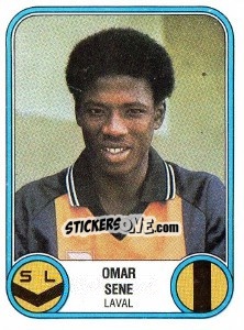 Figurina Omar Sene - Football France 1982-1983 - Panini