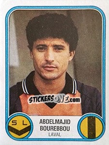 Cromo Abdelmajid Bourebbou - Football France 1982-1983 - Panini