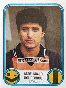 Sticker Abdelmajid Bourebbou - Football France 1982-1983 n. 89 - Panini