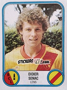 Figurina Didier Senac - Football France 1982-1983 - Panini
