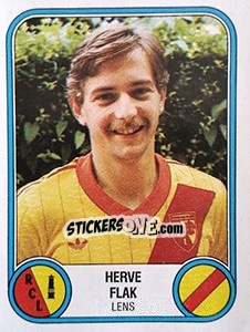 Sticker Herve Flak - Football France 1982-1983 - Panini