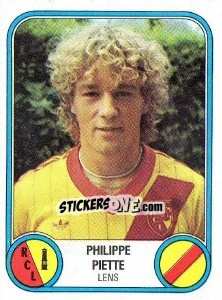 Sticker Philippe Piette - Football France 1982-1983 - Panini