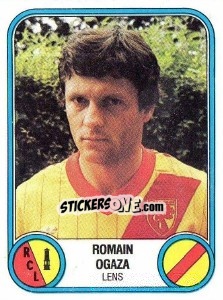 Sticker Romain Ogaza - Football France 1982-1983 - Panini