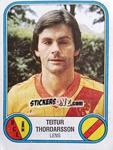 Figurina Teitur Thordarsson - Football France 1982-1983 - Panini