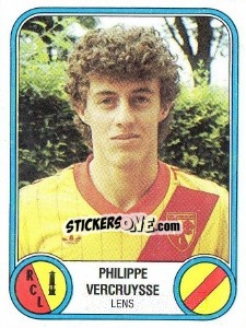 Sticker Philippe Vercruysse - Football France 1982-1983 - Panini