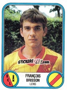 Figurina Francois Brisson - Football France 1982-1983 - Panini