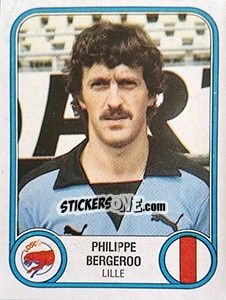 Figurina Philippe Bergeroo - Football France 1982-1983 - Panini