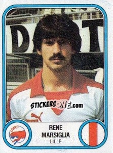 Sticker Rene Marsiglia - Football France 1982-1983 - Panini