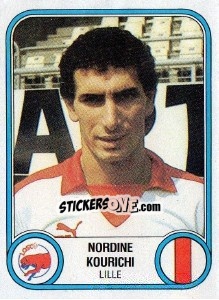 Sticker Nordine Kourichi - Football France 1982-1983 - Panini