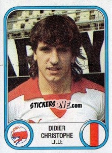 Sticker Didier Christophe - Football France 1982-1983 - Panini