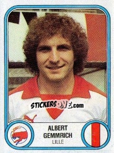 Sticker Albert Gemmrich - Football France 1982-1983 - Panini