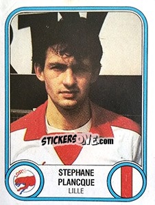 Sticker Stephane Plancque - Football France 1982-1983 n. 124 - Panini