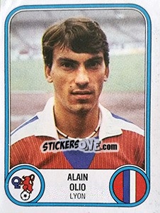 Sticker Alain Olio - Football France 1982-1983 - Panini
