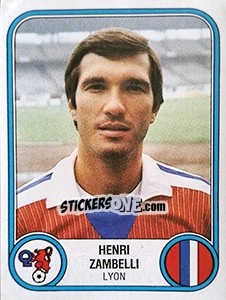 Sticker Henri Zambelli - Football France 1982-1983 n. 133 - Panini