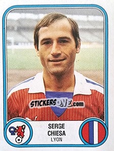 Sticker Serge Chiesa - Football France 1982-1983 n. 137 - Panini