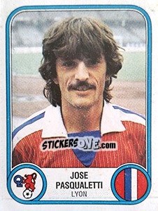 Sticker Jose Pasqualetti - Football France 1982-1983 - Panini