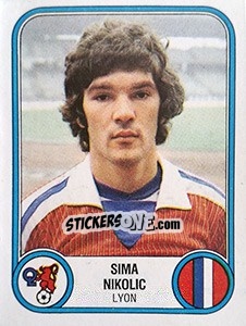 Cromo Sima Nikolic - Football France 1982-1983 n. 139 - Panini