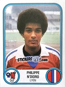 Cromo Philippe N'Dioro - Football France 1982-1983 - Panini