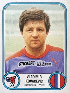 Sticker Vladimir Kovacevic - Football France 1982-1983 - Panini