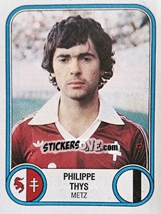 Cromo Philippe Thys - Football France 1982-1983 - Panini