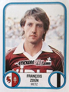Sticker Francois Zdun - Football France 1982-1983 - Panini