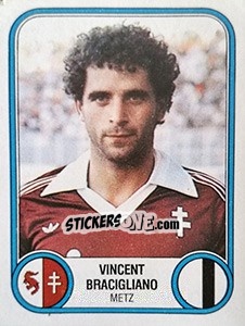 Sticker Vincent Bracigliano - Football France 1982-1983 - Panini