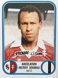 Sticker Abdelkrim Merry Krimau - Football France 1982-1983 - Panini