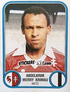 Sticker Abdelkrim Merry Krimau - Football France 1982-1983 n. 154 - Panini