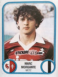 Sticker Marc Morgante - Football France 1982-1983 - Panini