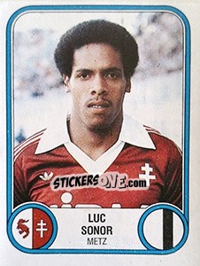 Sticker Luc Sonor - Football France 1982-1983 - Panini