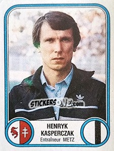 Sticker Henryk Kasperczak - Football France 1982-1983 - Panini