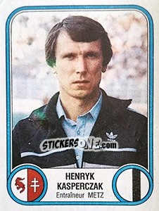 Sticker Henryk Kasperczak - Football France 1982-1983 n. 162 - Panini