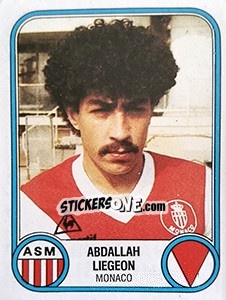 Sticker Abdallah Liegeon - Football France 1982-1983 - Panini