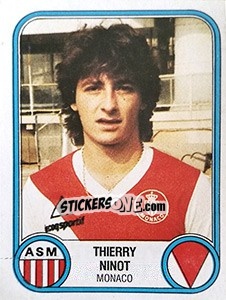 Cromo Thierry Ninot - Football France 1982-1983 - Panini