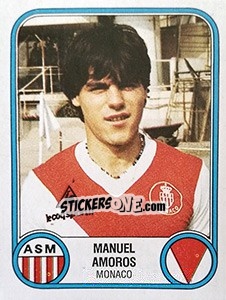 Sticker Manuel Amoros - Football France 1982-1983 - Panini