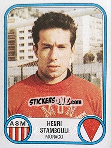 Figurina Henri Stambouli - Football France 1982-1983 - Panini