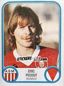 Sticker Eric Pecout - Football France 1982-1983 - Panini
