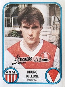 Figurina Bruno Bellone - Football France 1982-1983 - Panini