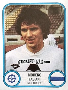 Figurina Moreno Fabiani - Football France 1982-1983 - Panini